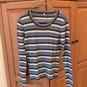 Margaret O’Leary ribbed striped sweater. Never worn. Size M.